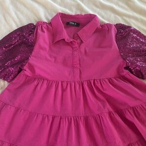 Pink Sequin Dress